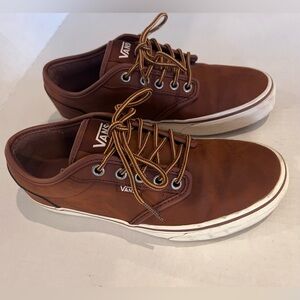 Vans Atwood Brown Leather Sneakers
